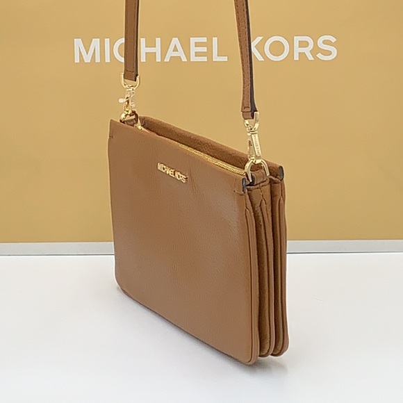 MICHAEL KORS LARGE PEBBLED leather TRIPLE XBODY BAG LUGGAGE COLOR - Picture 6 of 16